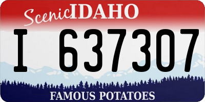 ID license plate I637307
