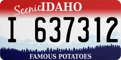 ID license plate I637312