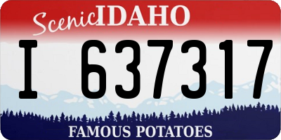 ID license plate I637317