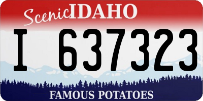 ID license plate I637323