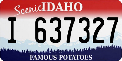 ID license plate I637327