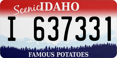 ID license plate I637331