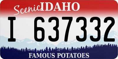 ID license plate I637332