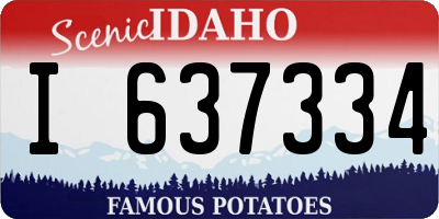 ID license plate I637334