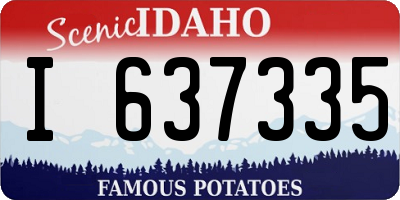 ID license plate I637335