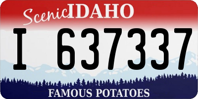 ID license plate I637337