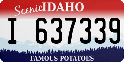 ID license plate I637339