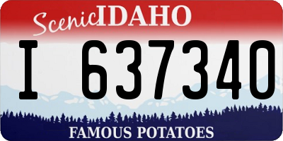 ID license plate I637340