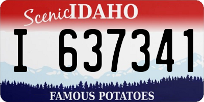 ID license plate I637341