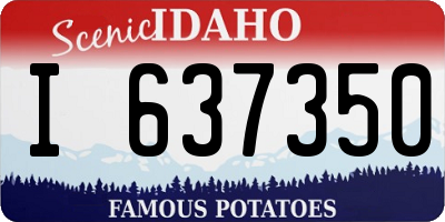 ID license plate I637350