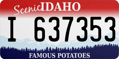 ID license plate I637353