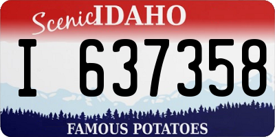 ID license plate I637358