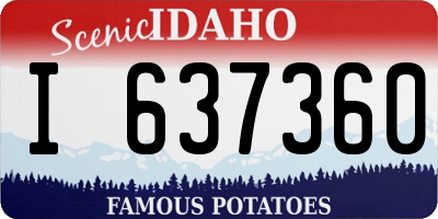 ID license plate I637360