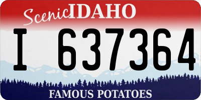ID license plate I637364