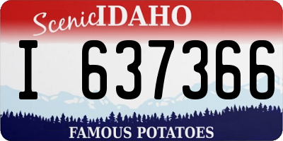 ID license plate I637366