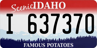 ID license plate I637370