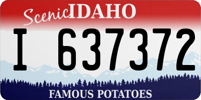 ID license plate I637372