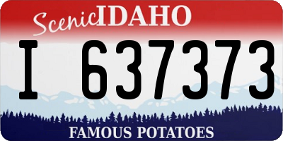 ID license plate I637373