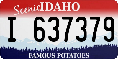 ID license plate I637379