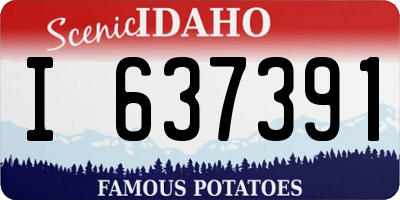 ID license plate I637391