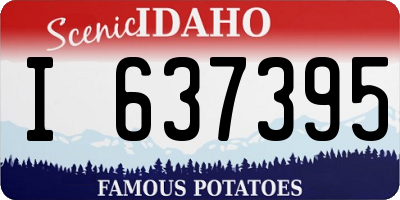 ID license plate I637395