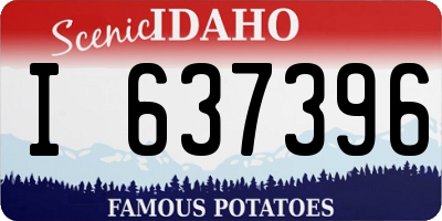ID license plate I637396