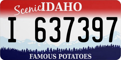 ID license plate I637397