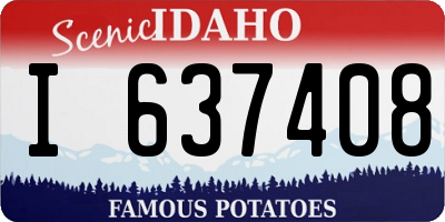 ID license plate I637408