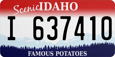 ID license plate I637410