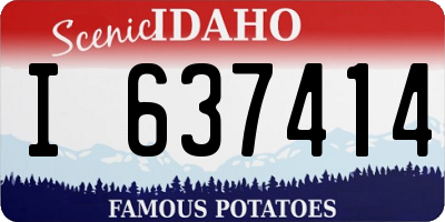 ID license plate I637414