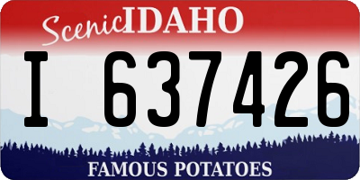ID license plate I637426