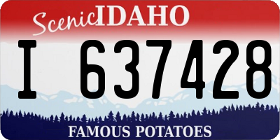 ID license plate I637428