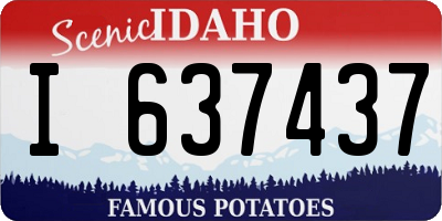ID license plate I637437