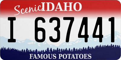ID license plate I637441