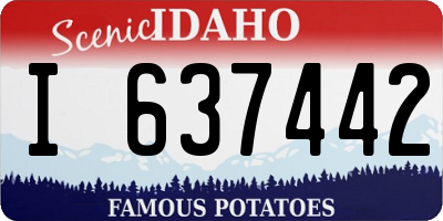 ID license plate I637442
