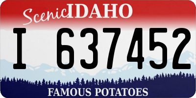 ID license plate I637452