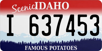 ID license plate I637453