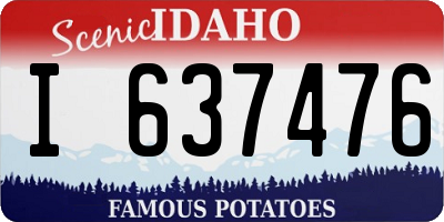 ID license plate I637476