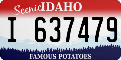 ID license plate I637479