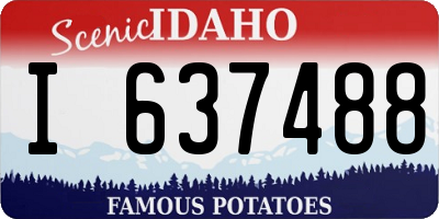 ID license plate I637488