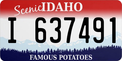 ID license plate I637491