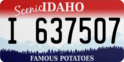 ID license plate I637507