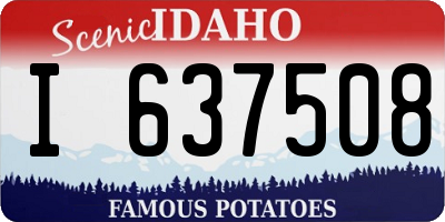 ID license plate I637508