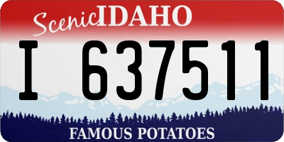 ID license plate I637511
