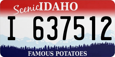 ID license plate I637512