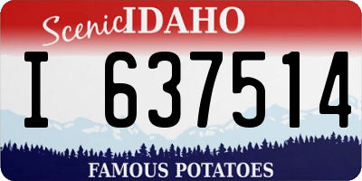 ID license plate I637514