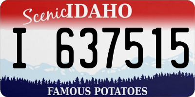ID license plate I637515