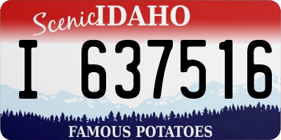 ID license plate I637516