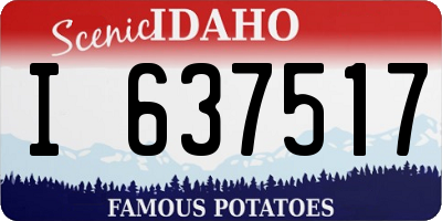 ID license plate I637517