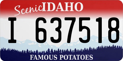 ID license plate I637518